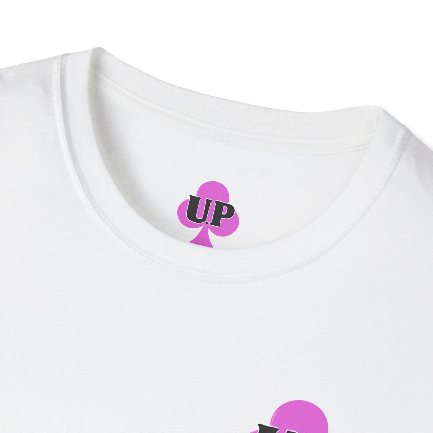 T-shirt unisexe motif "trèfle rose"