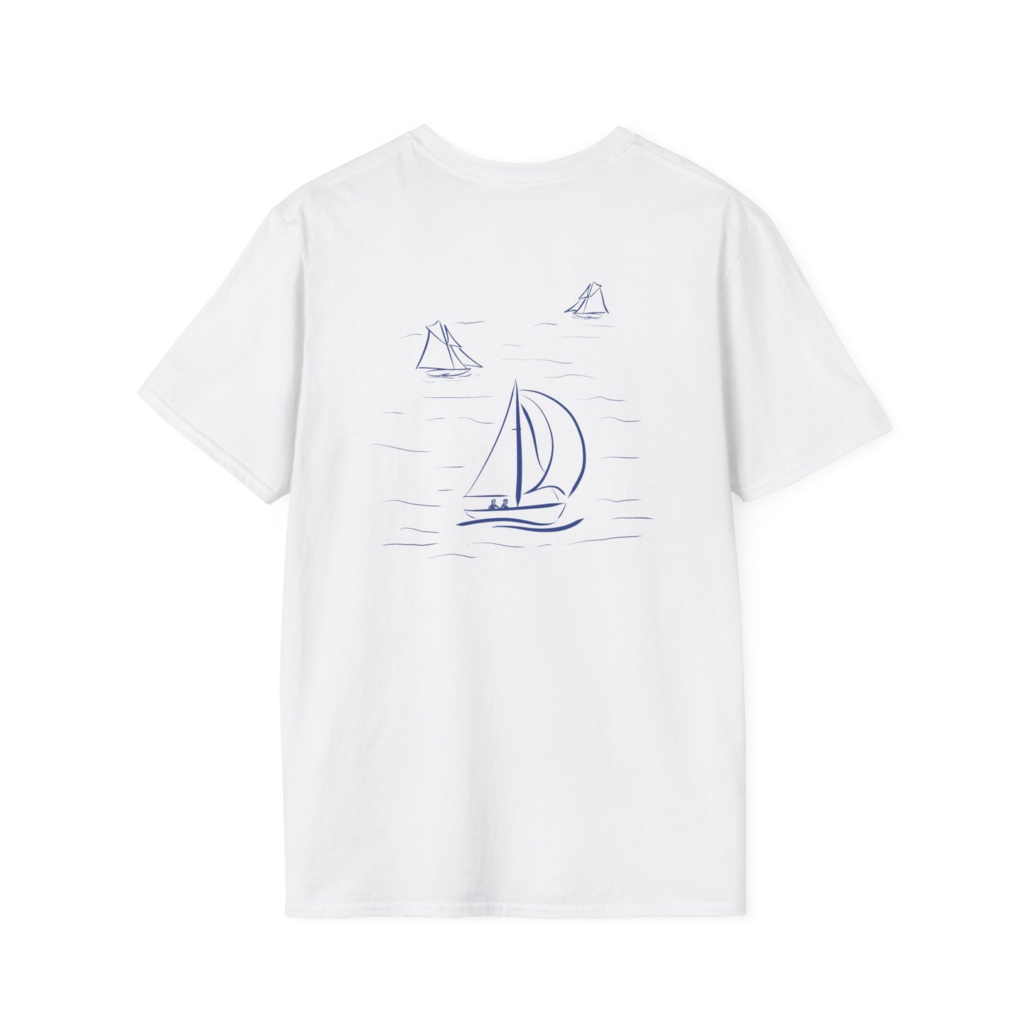 T-shirt unisexe design "bateau sur l'eau"