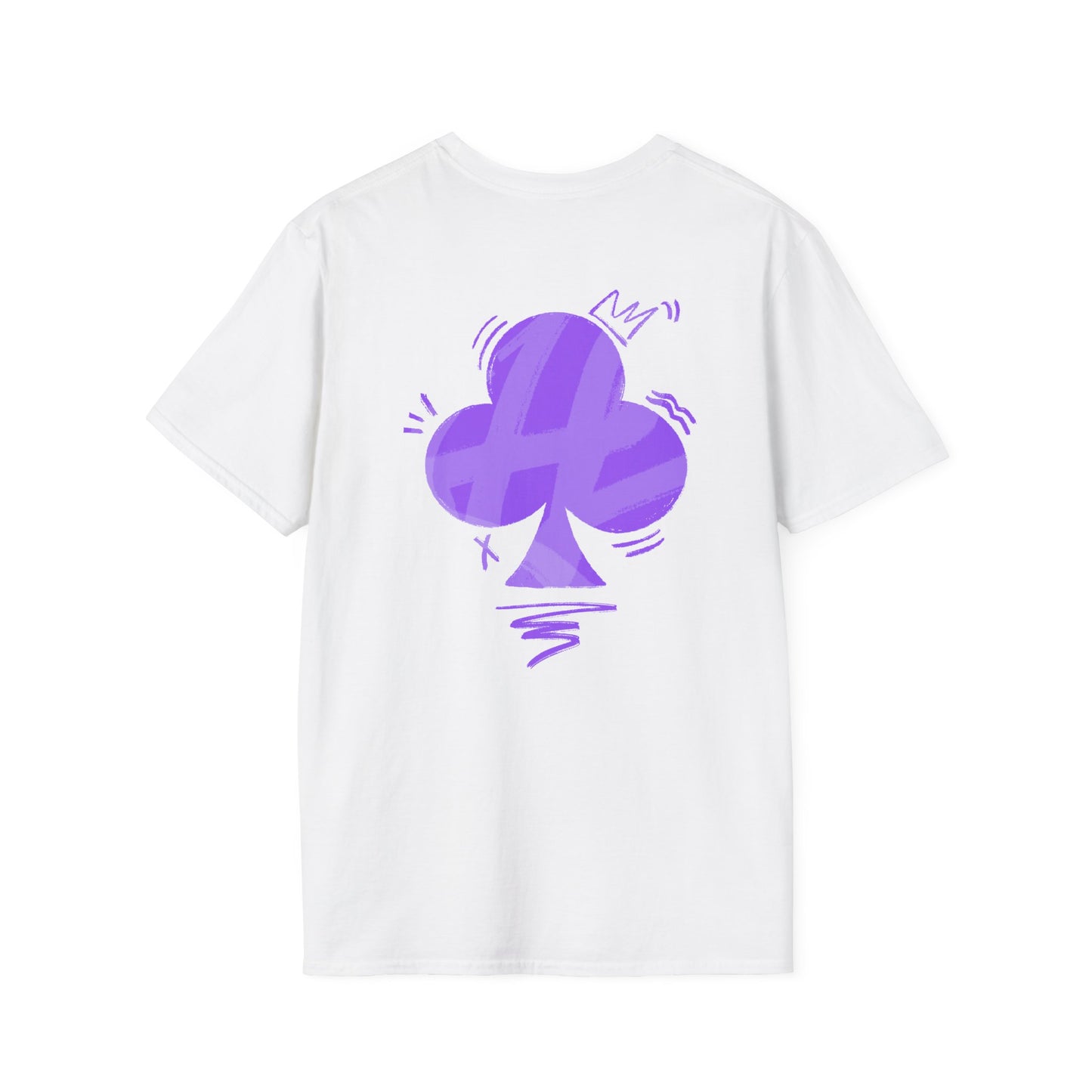 T-shirt unisexe motif "trèfle violet"