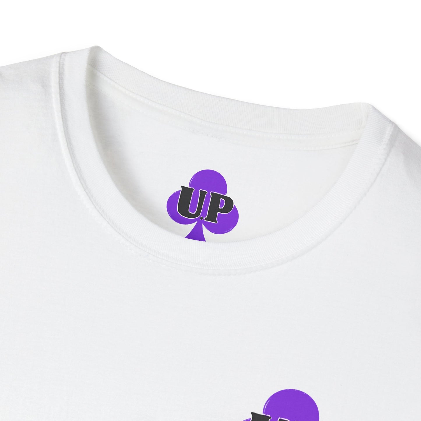 T-shirt unisexe motif "trèfle violet"