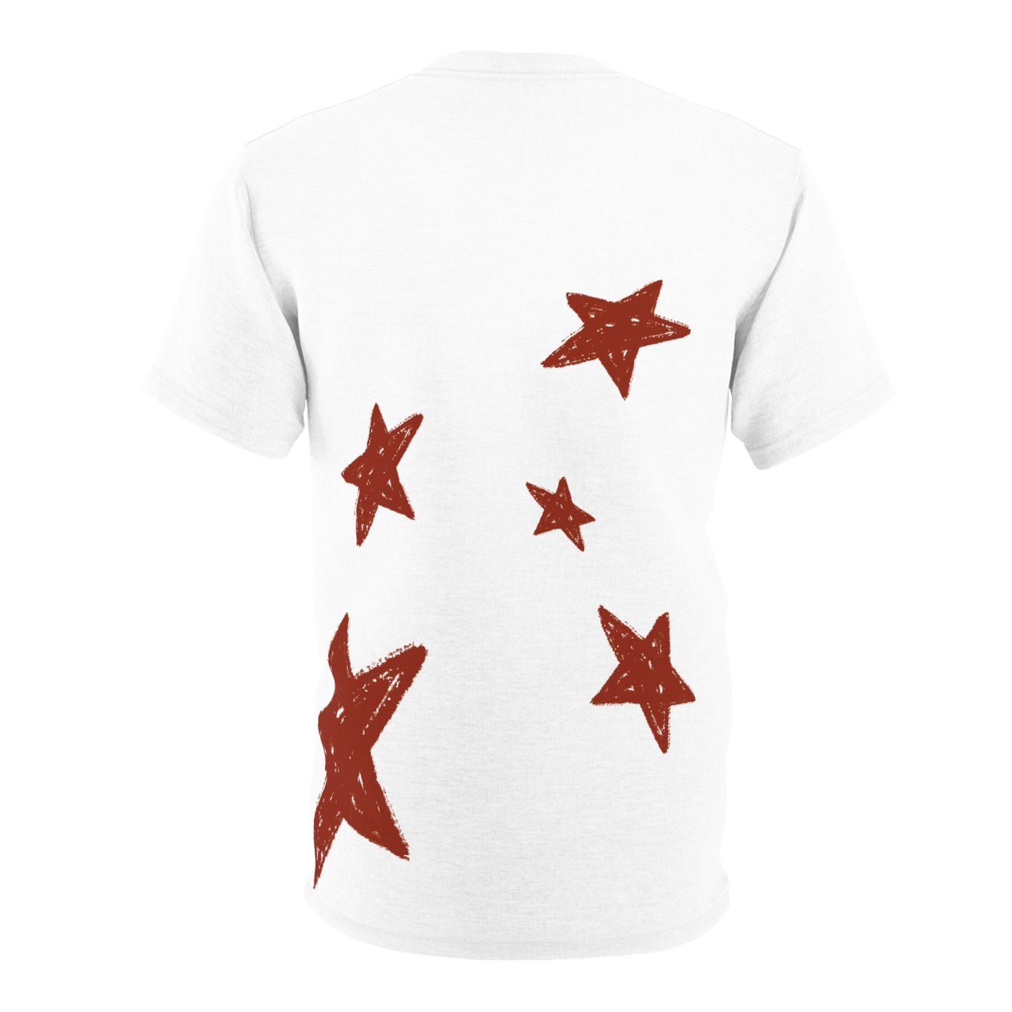 T-shirt motif "étoiles rouges"