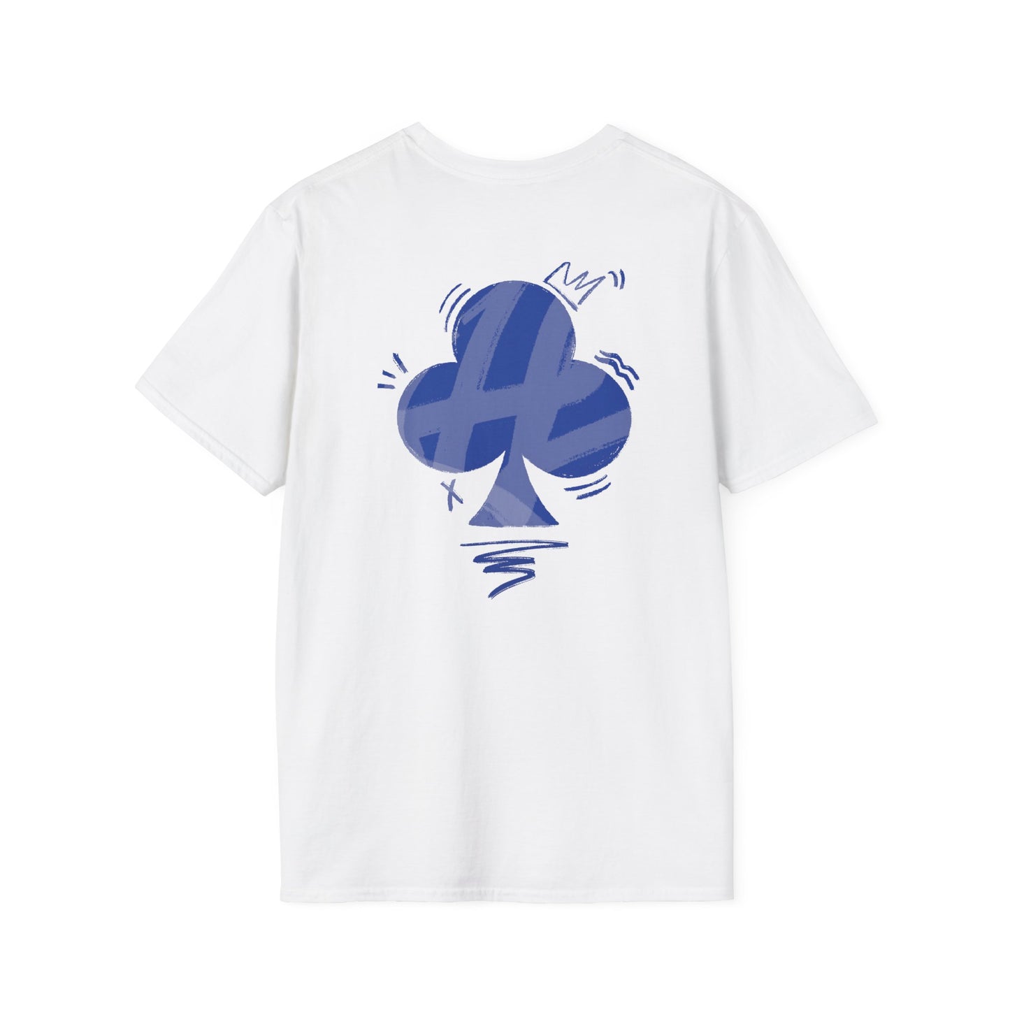 T-shirt unisexe motif "trèfle bleu"